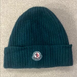 Moncler Emerald Green Wool Beanie